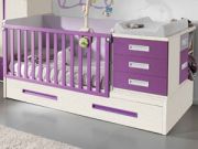 Кроватка для новорожденного с пеленальным столиком
